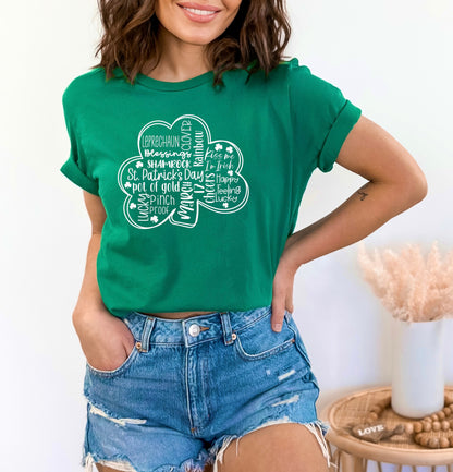 Shamrock Quotes St. Patrick's Day T-shirt