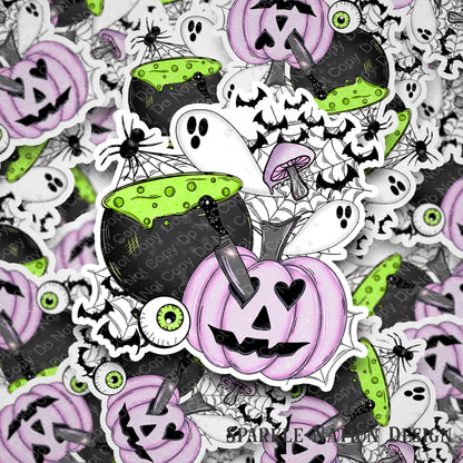 Spooky Mash Up Halloween Sticker
