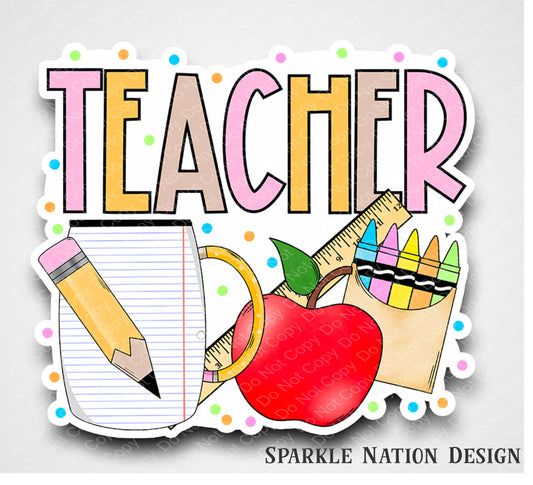 Teacher Apprecation Sticker