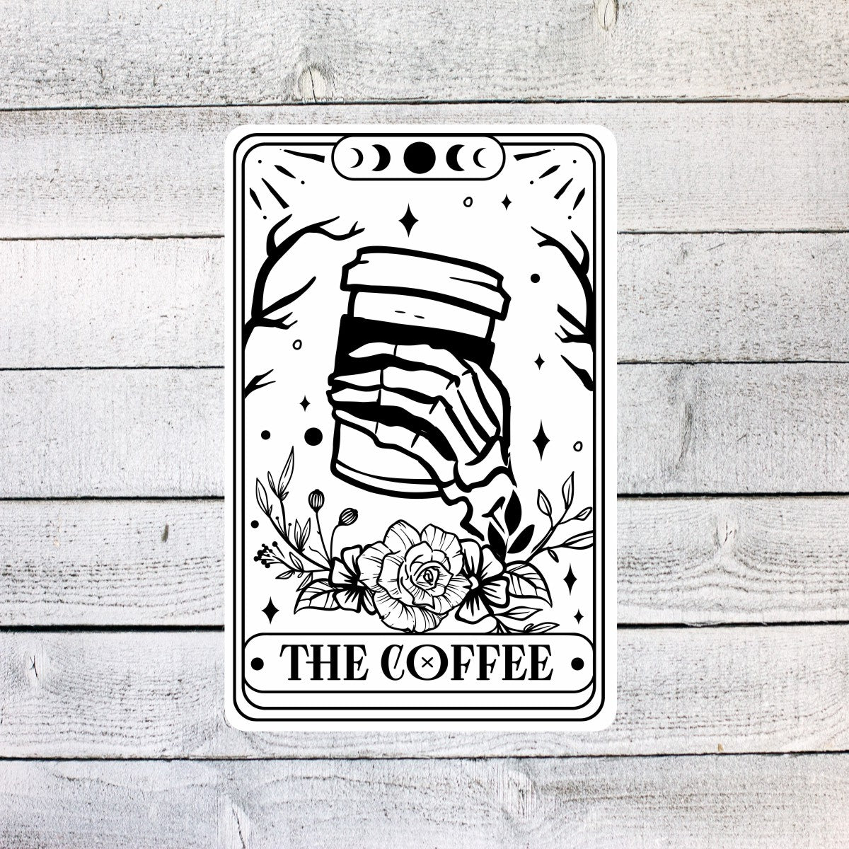 The Coffee Tarot Card Sticker