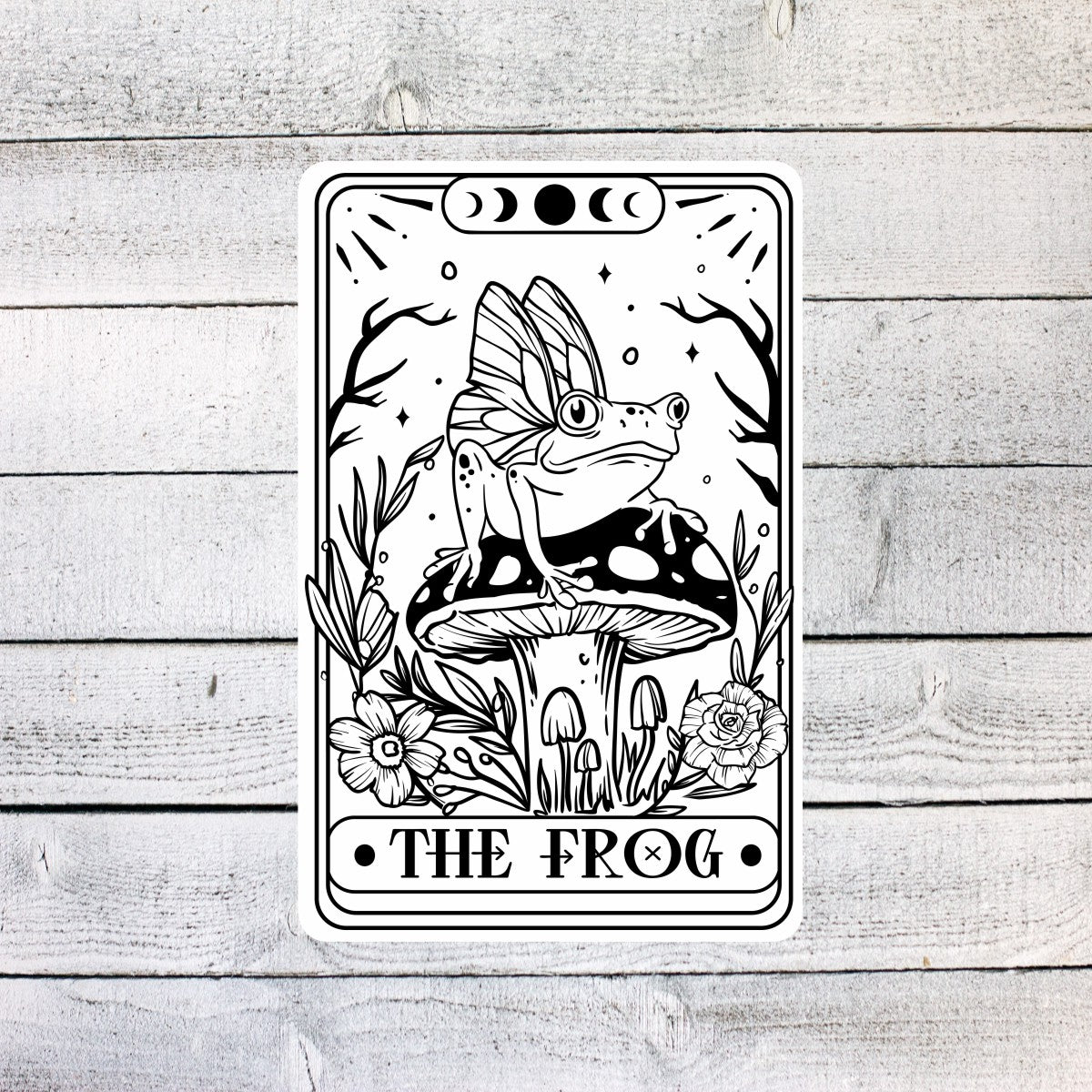 The Frog Tarot Card Sticker