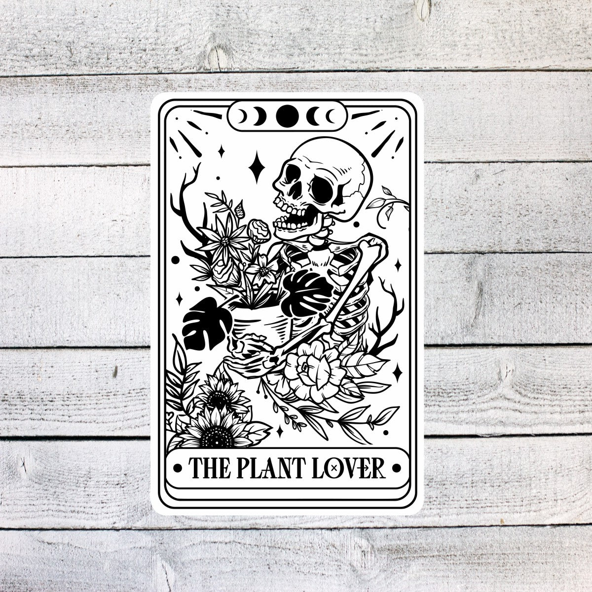 The Plant Lover Tarot Card Sticker