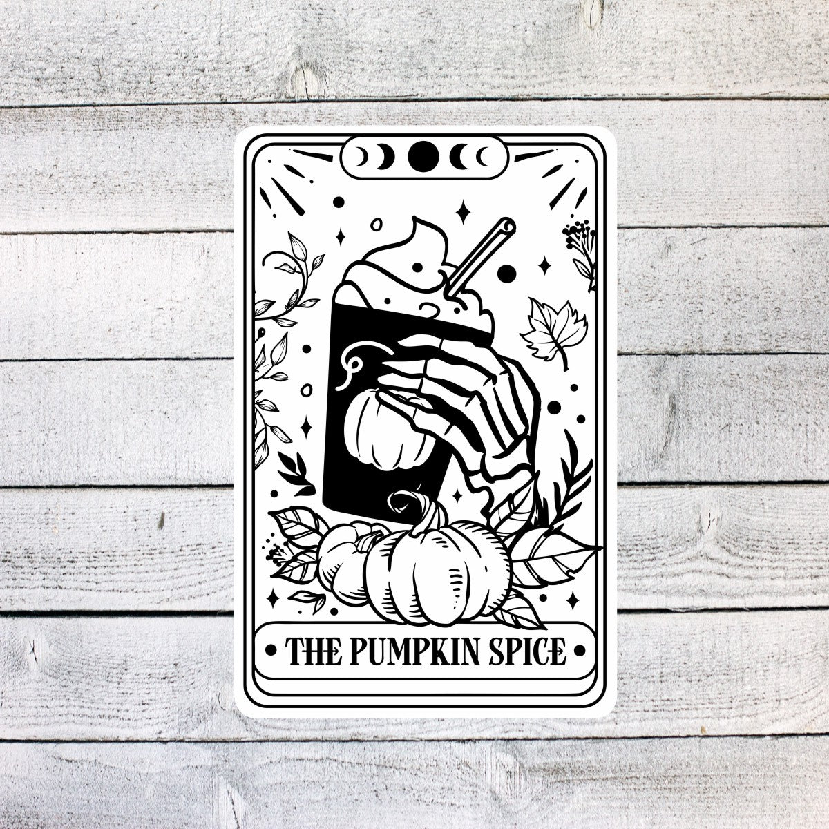 The Pumpkin Spice Tarot Card Sticker