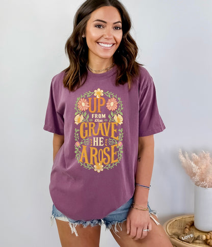 Up From the Grave He Arose Christian Easter Shirt