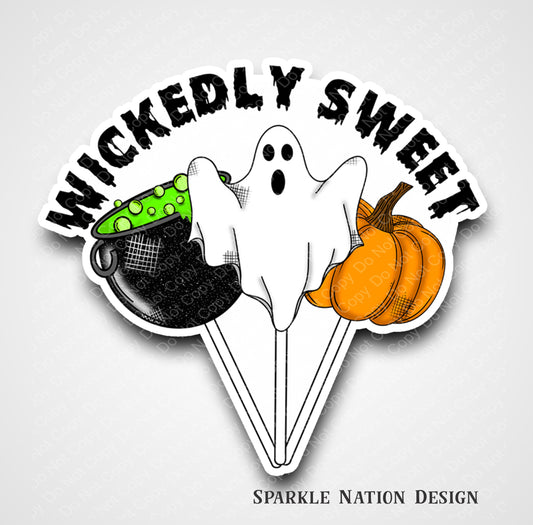 Wickedly Sweet Halloween Candy Sticker