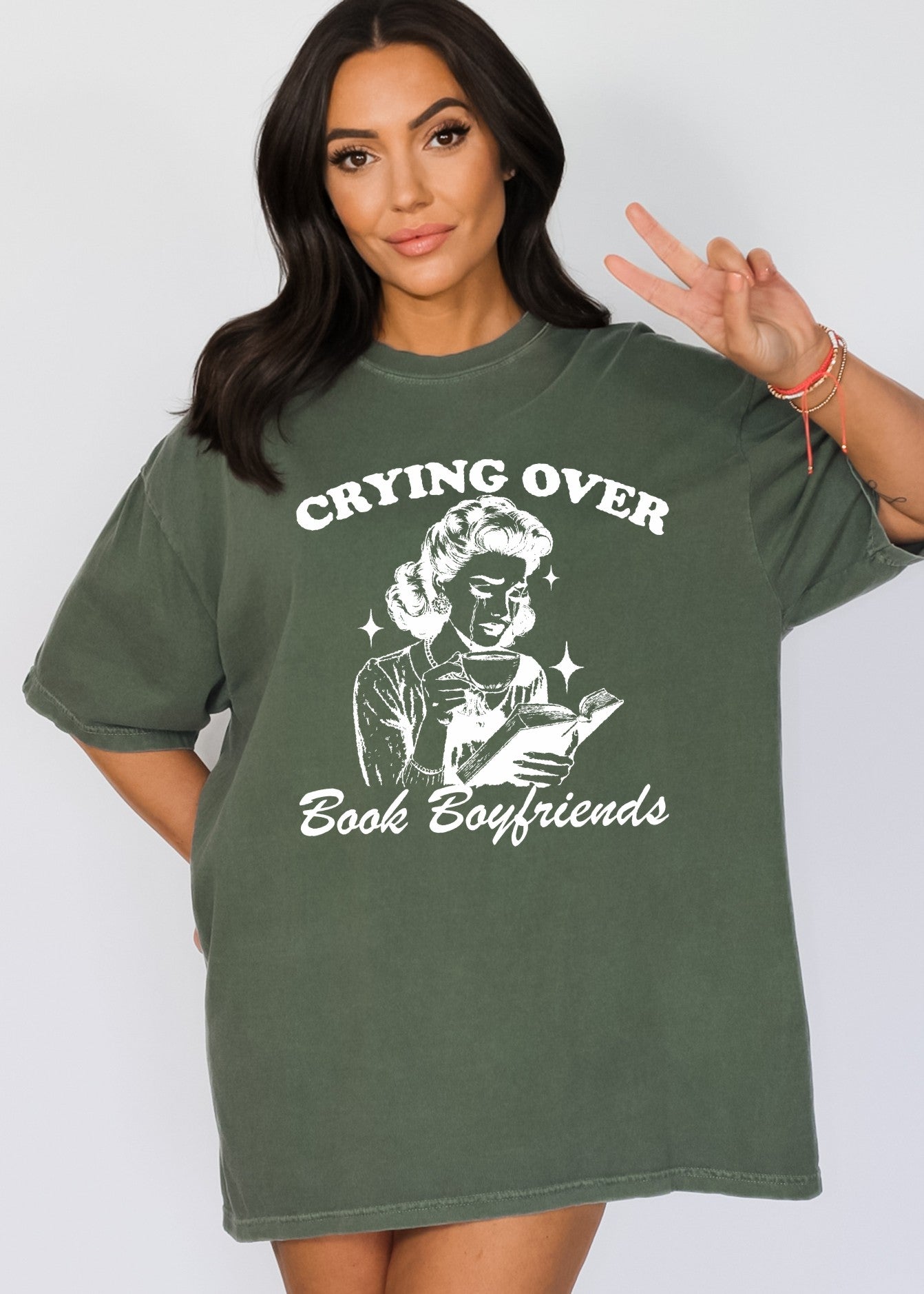 Crying Over Book Boyfriends Book Lover Shirt